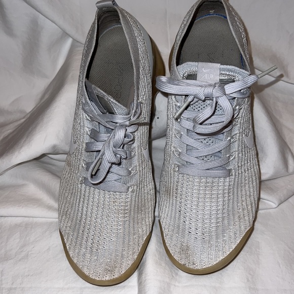 Nike Air VaporMax Flyknit 3 Sneaker white/white/Pure Platinum size 10m - Picture 2 of 8